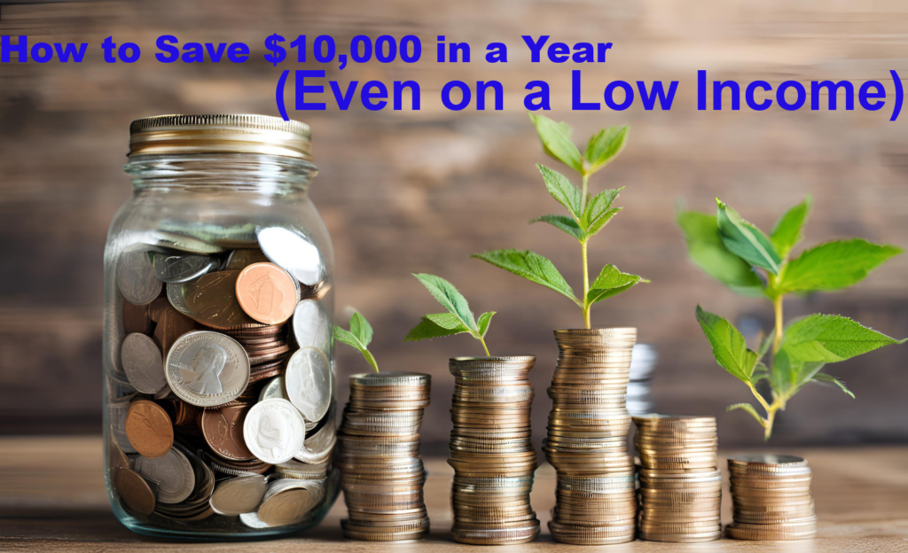 How to Save $10,000 in a Year (Even on a Low Income),
